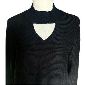 Ethyl Mock Neck Ribbed Sweater